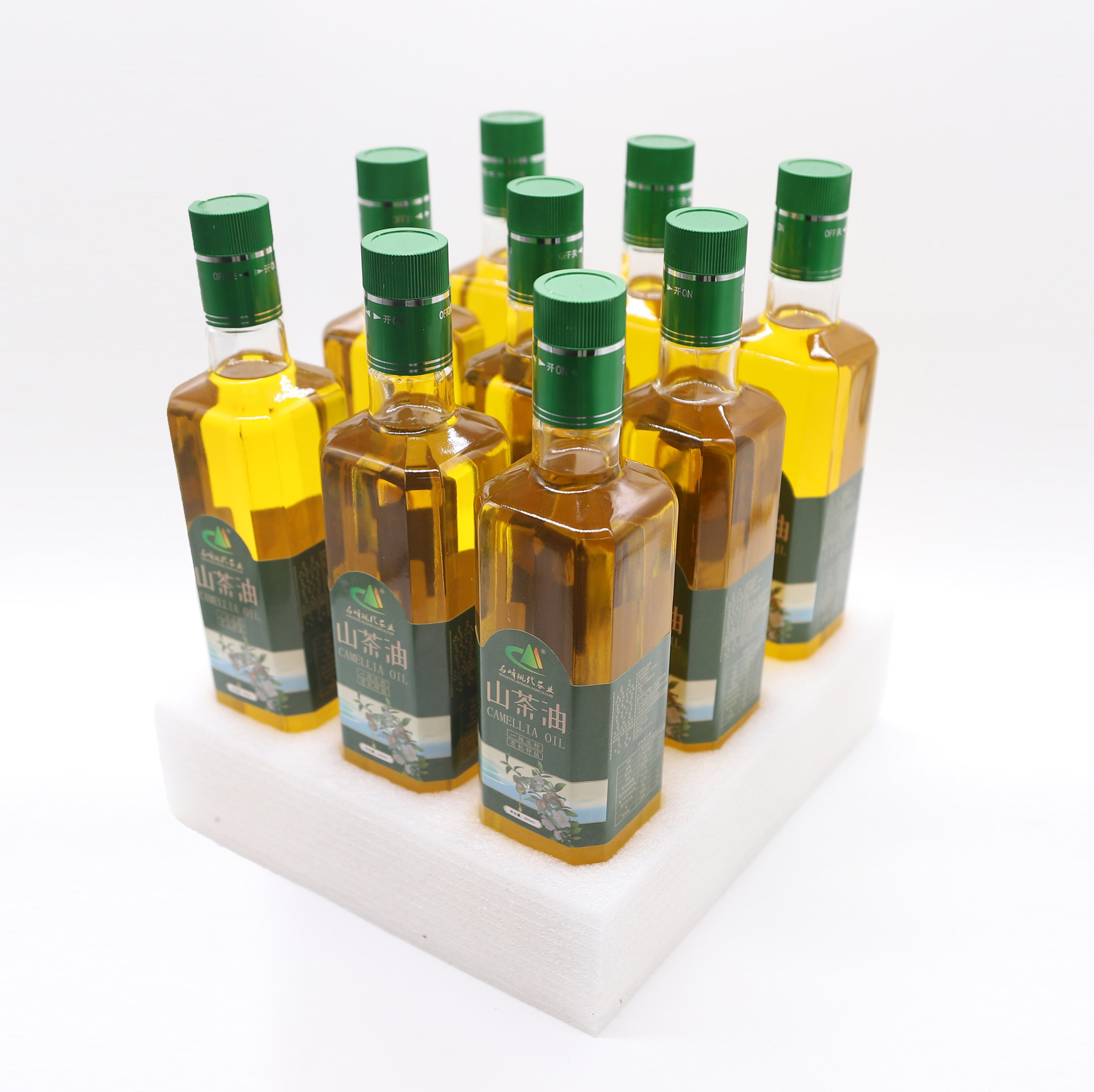 名峰高山茶油箱装500毫升×9